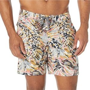 SAXX Betawave Boardie Swim Wake Surfing Trunks Mens 36 Shorts Butterfly Palm NEW